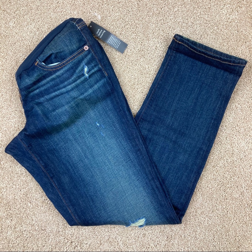 A Pea in the Pod Full Panel Distressed Jeans NWOT
